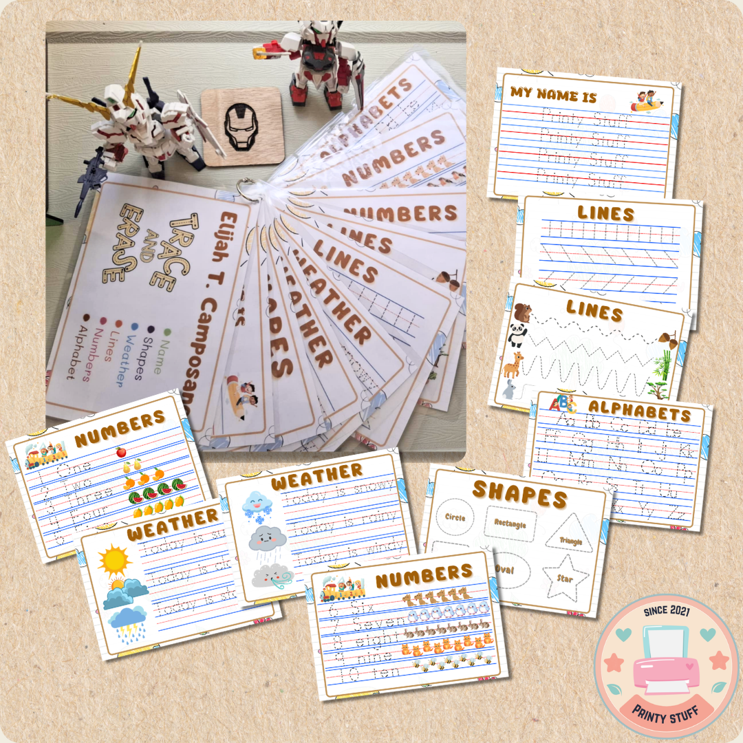 Spark Their Curiosity: 6-in-1 Trace & Erase Learning Board