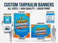 Custom Tarpaulin Banner Printing (All Sizes - Landscape & Portrait)