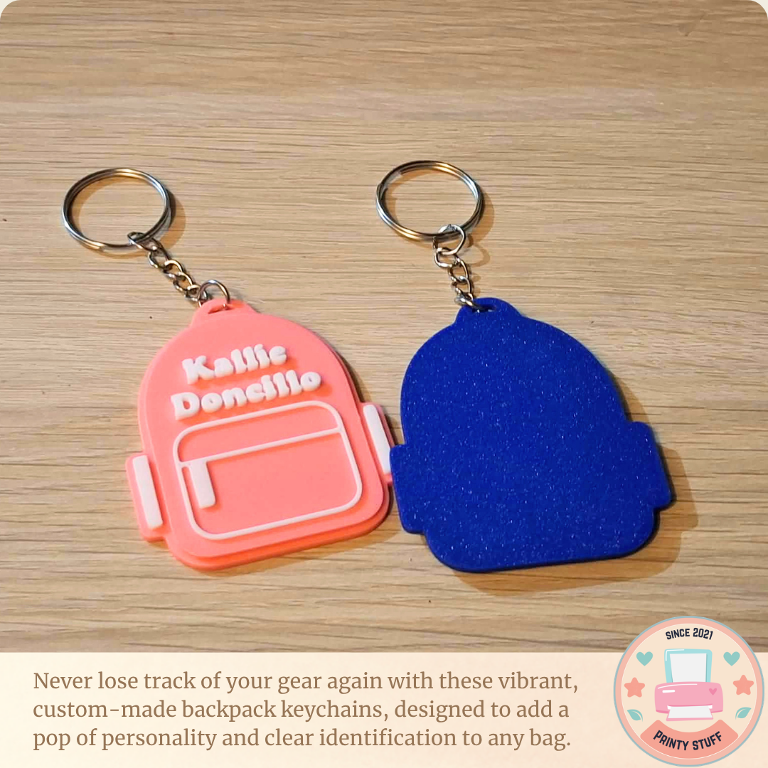 Personalized Backpack Bag Tags Keychain