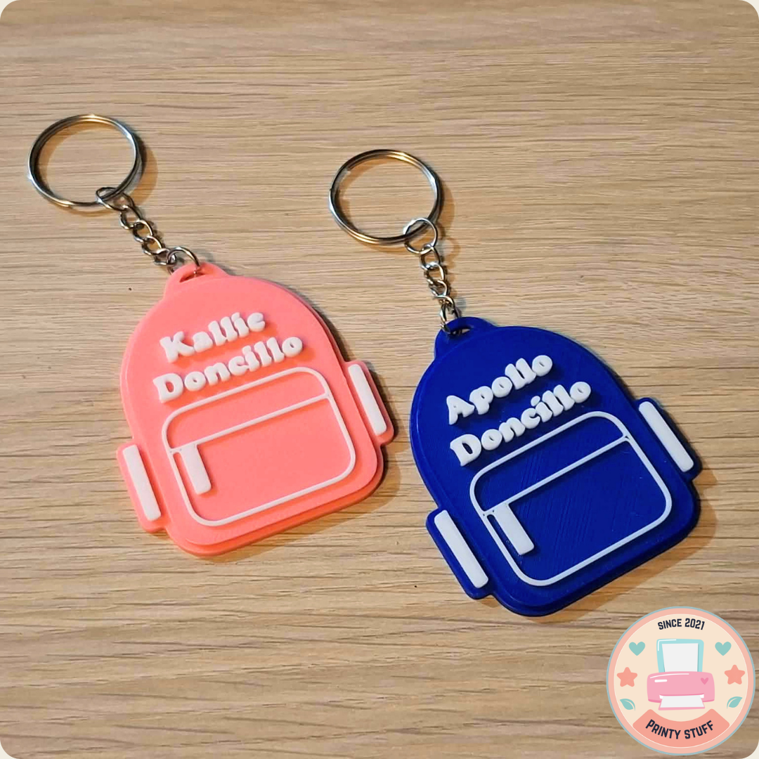 Personalized Backpack Bag Tags Keychain