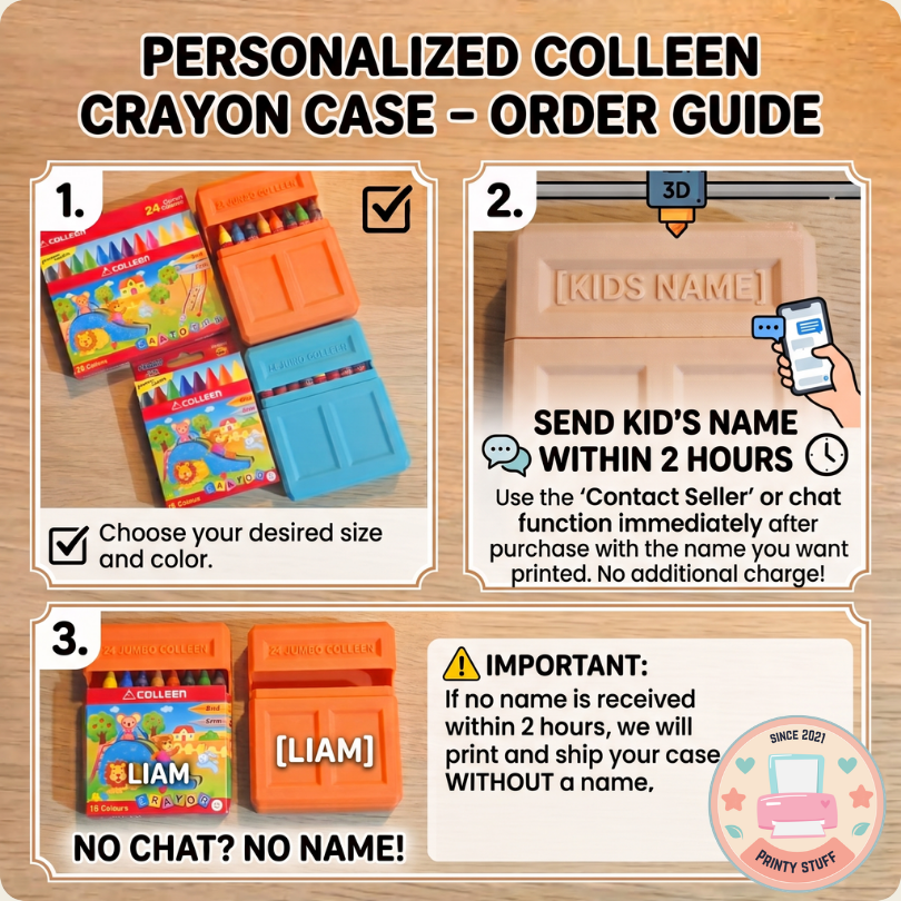 Personalized Crayon Case for Colleen