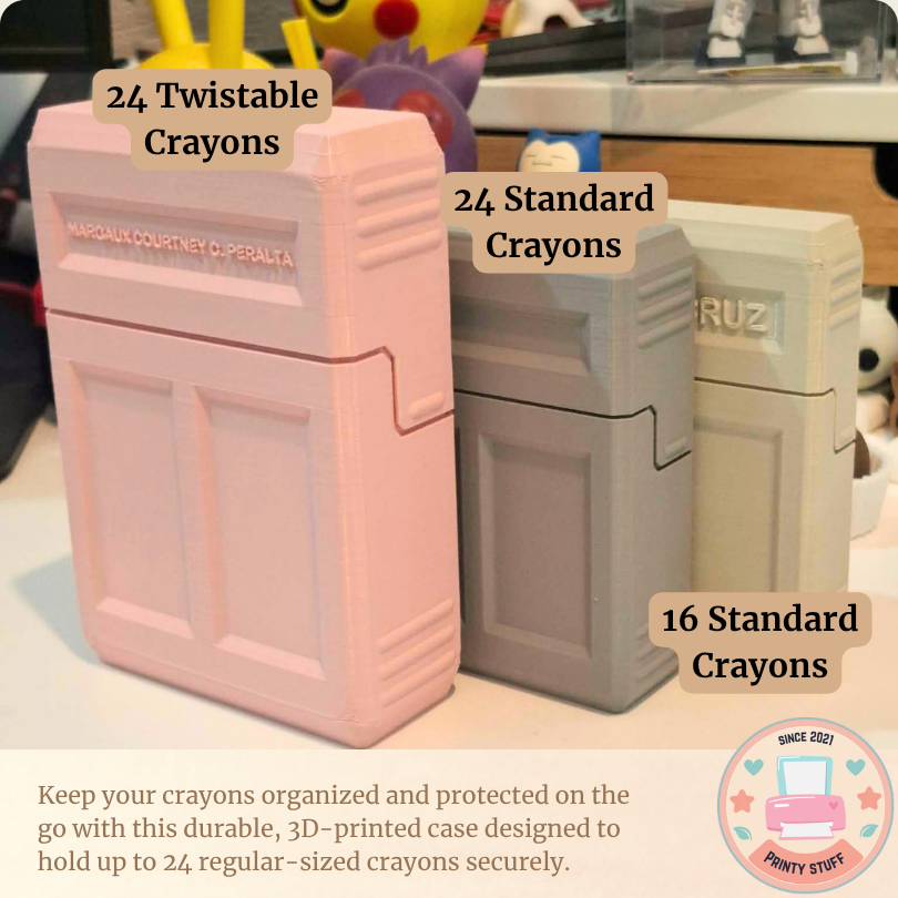 Crayon Case - 16 or 24 Pack of Standard/Twistable Crayons, 16 Large Crayons