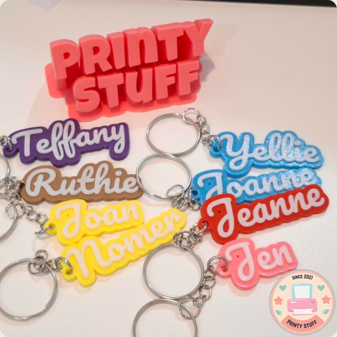 Personalized Keychain Name (Cursive)