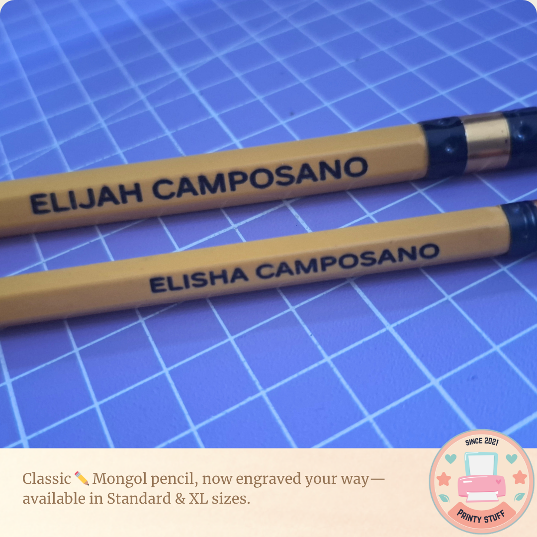 Personalized Engraved Pencil Mongol