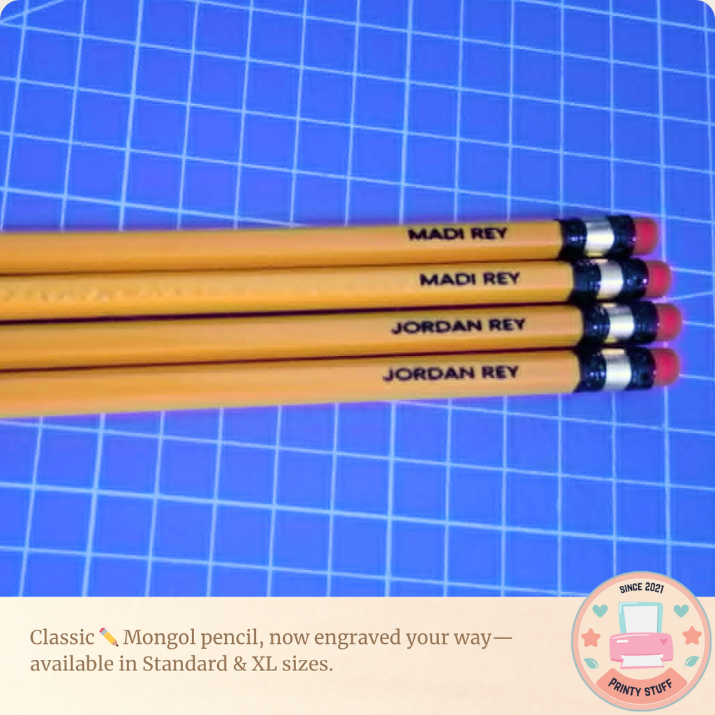 Personalized Engraved Pencil Mongol
