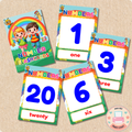 Count and Learn: Numbers 1 to 20 Learning Flashcards