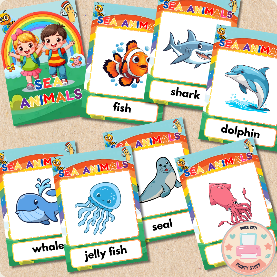 Deep Sea Discovery: Sea Creatures Learning Flashcards
