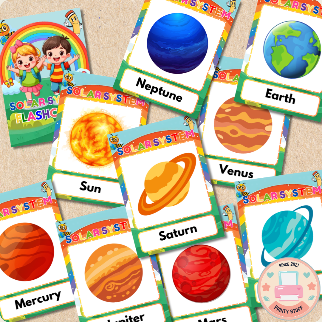 Space Explorer: Solar System & Sun Learning Flashcards