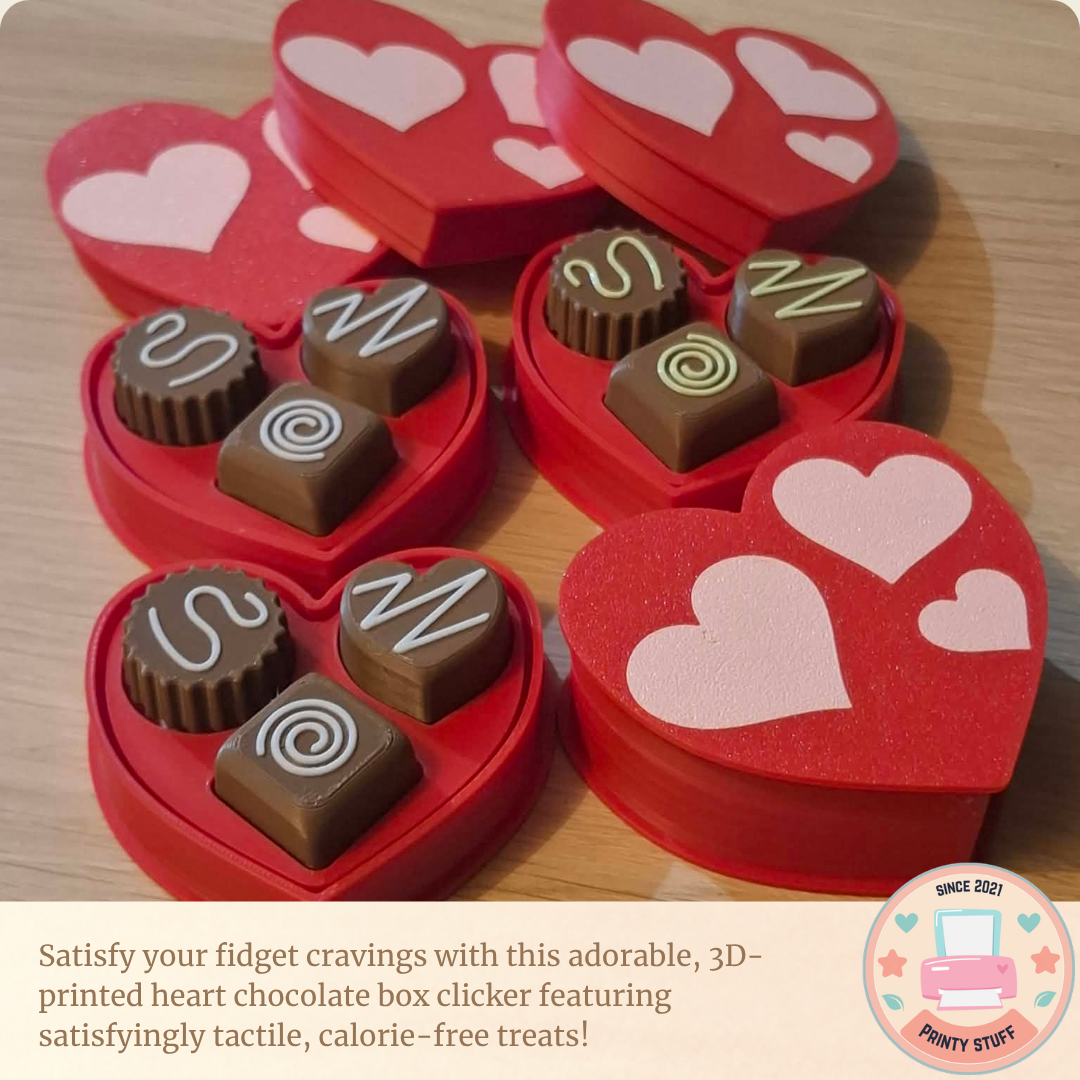 Heart Chocolate Box Fidget Clicker