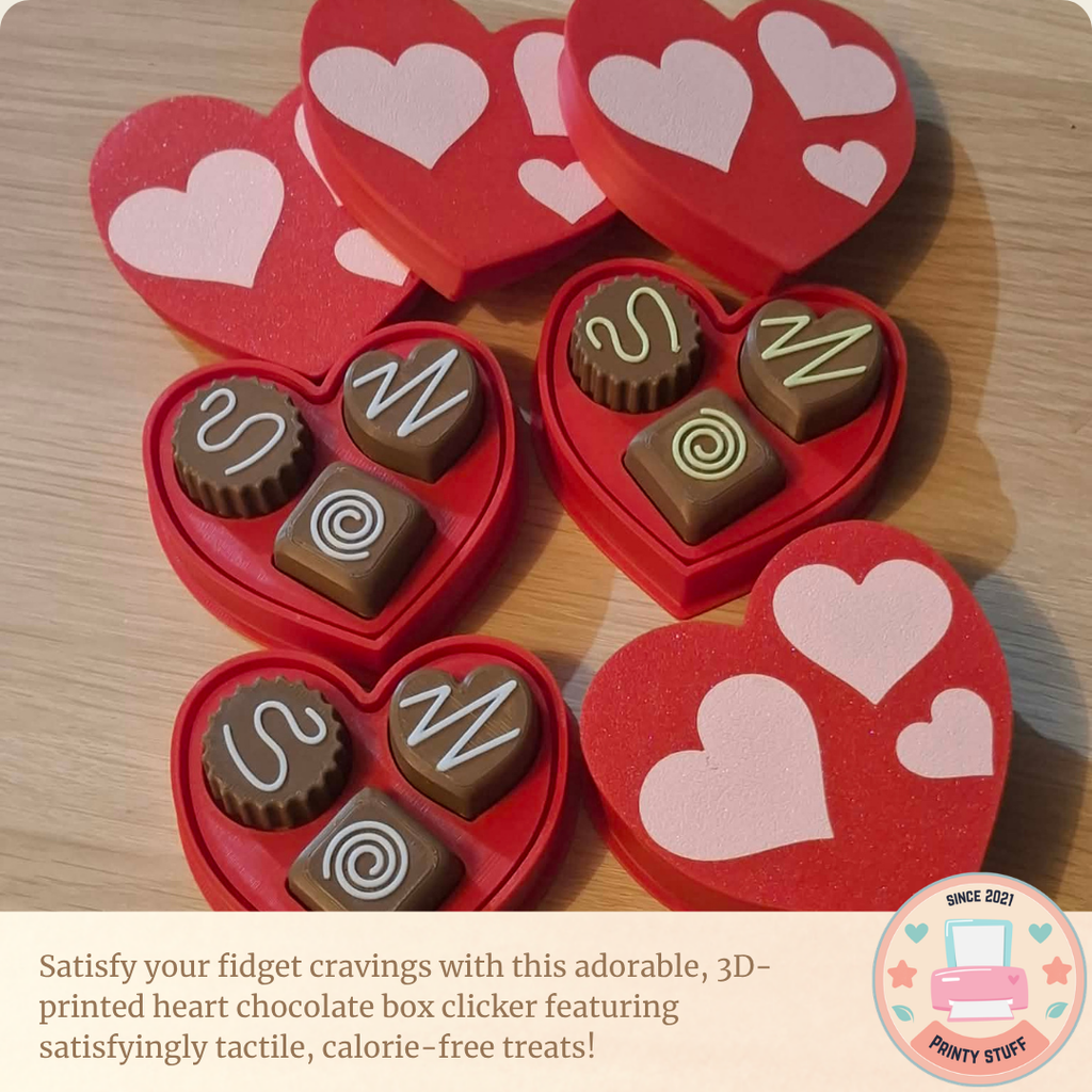 Heart Chocolate Box Fidget Clicker