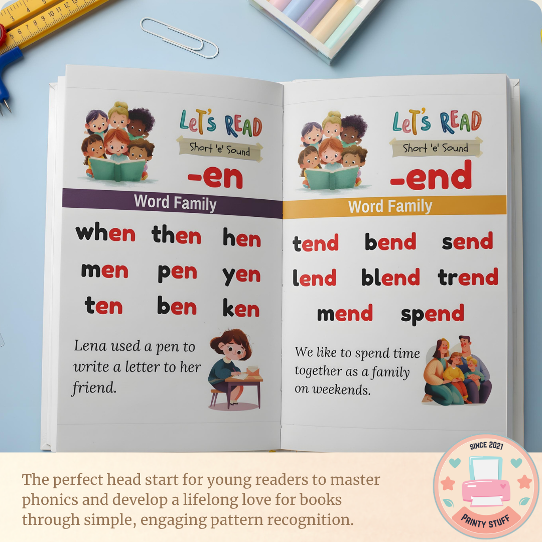 Let's Read Word Families Book