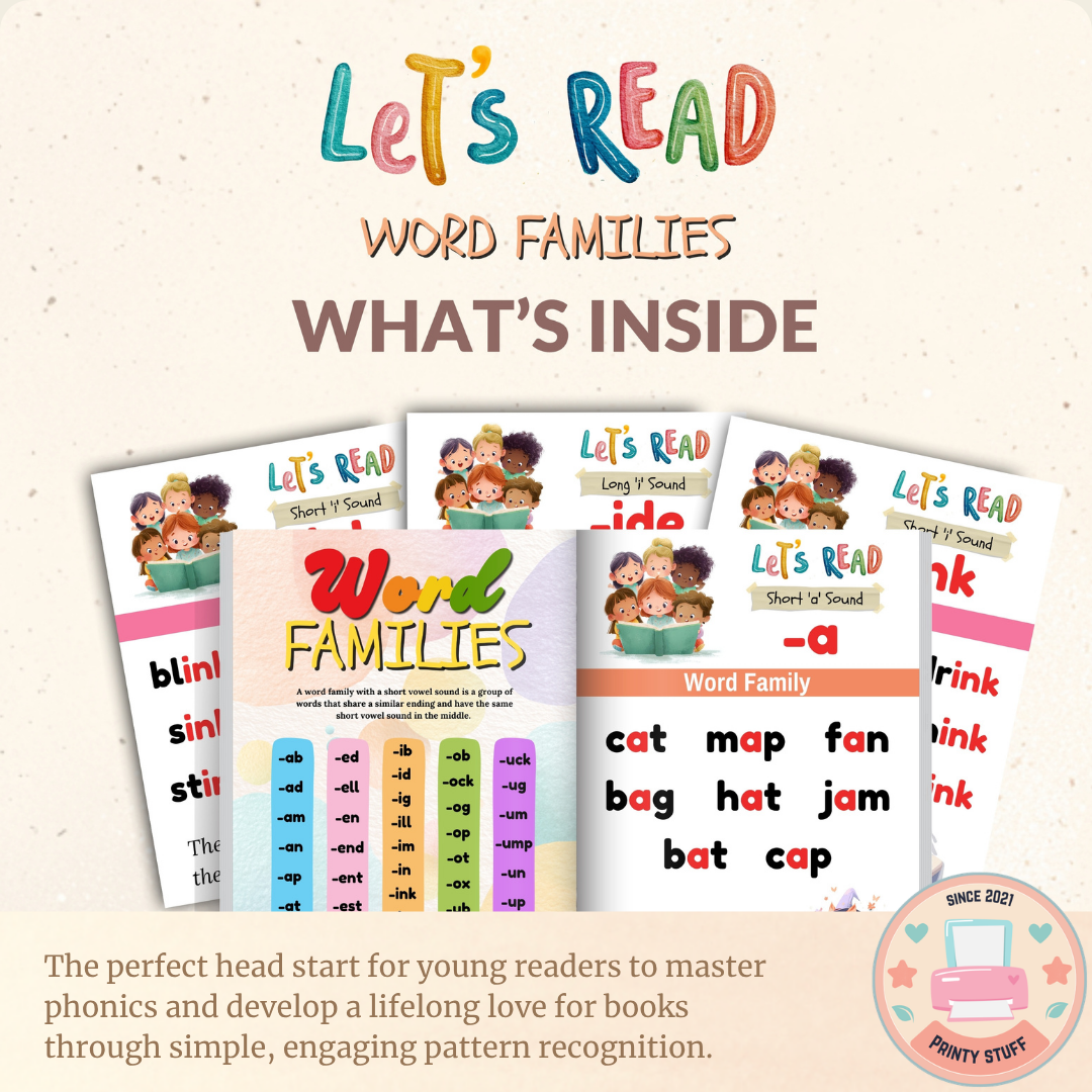 Let's Read Word Families Book