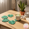 Monstera Leaf Coaster Set Plant (6pcs)