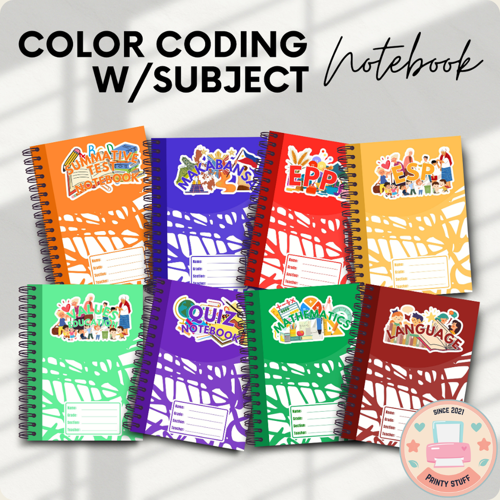 Color Coding with Subject Notebook Series