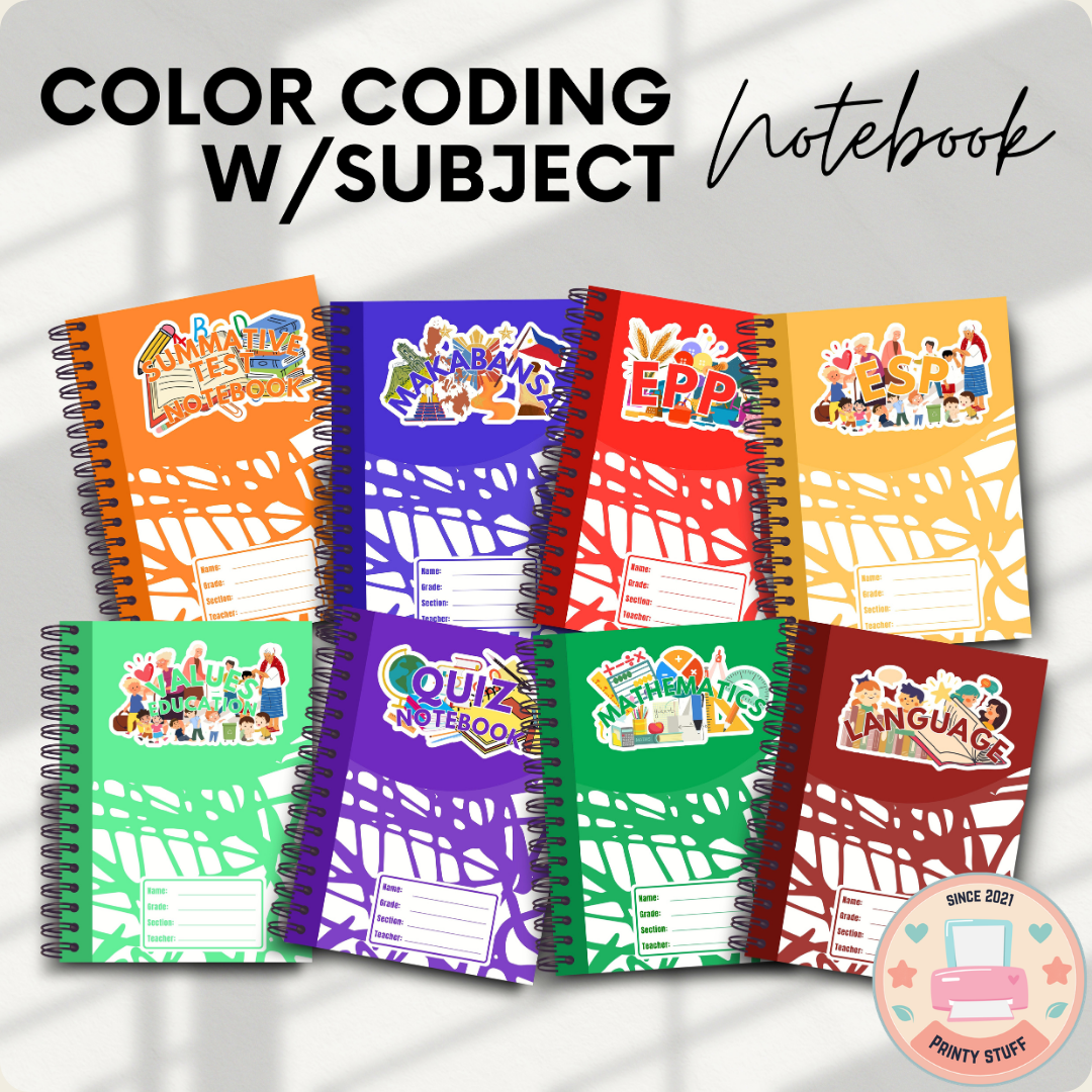 Color Coding with Subject Notebook Series