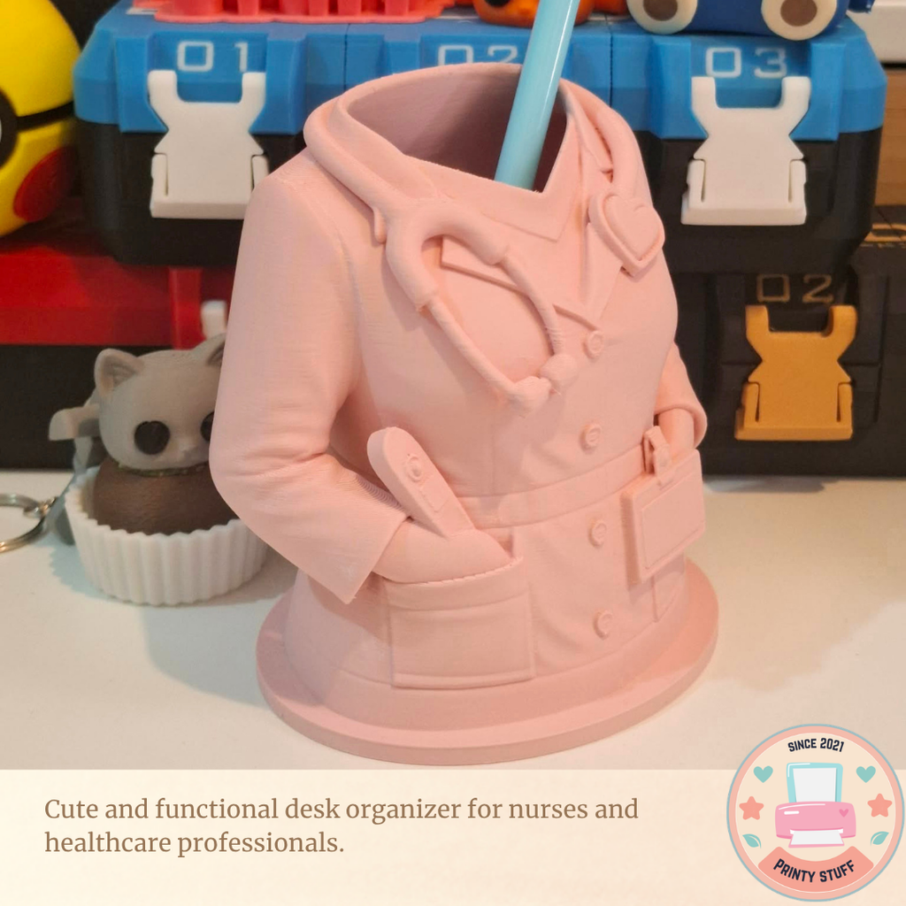 Female Nurse Medical Pen Holder