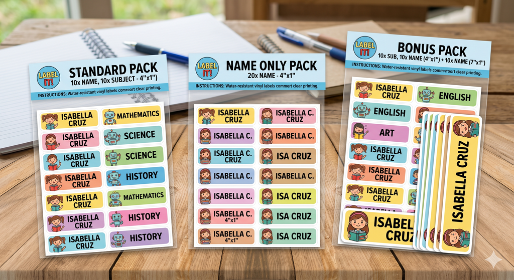 Personalized Notebook Stickers Label