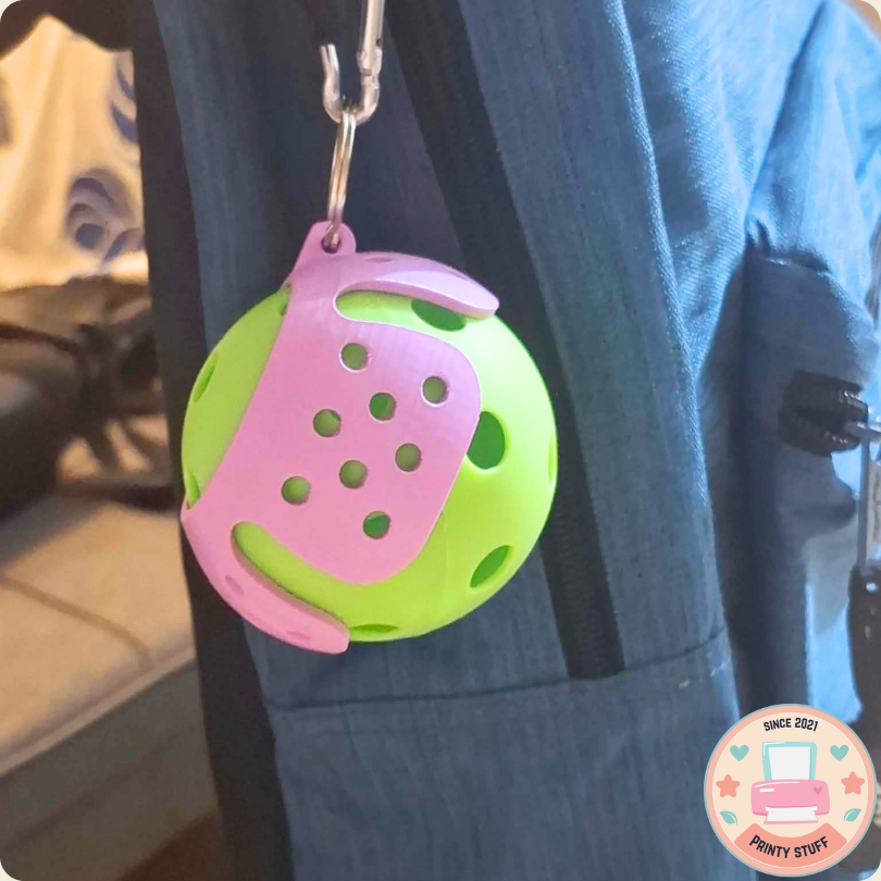 Pickleball Ball Holder with Keychain