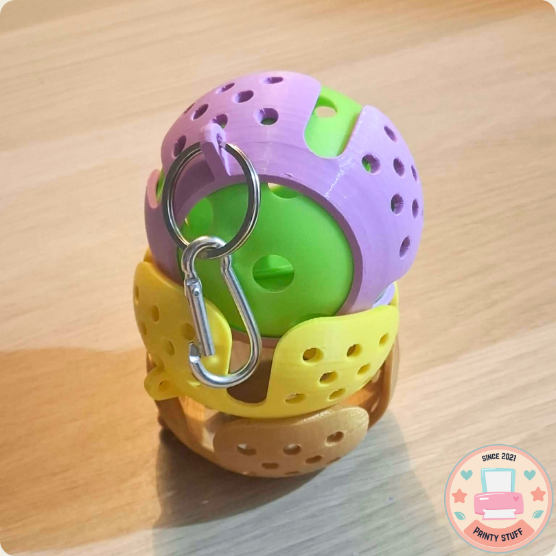 Pickleball Ball Holder with Keychain
