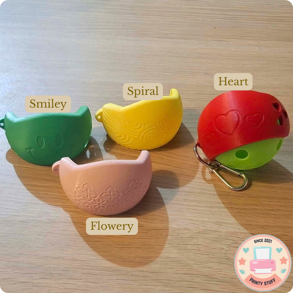 Pickleball Ball Holder with Keychain Version 2