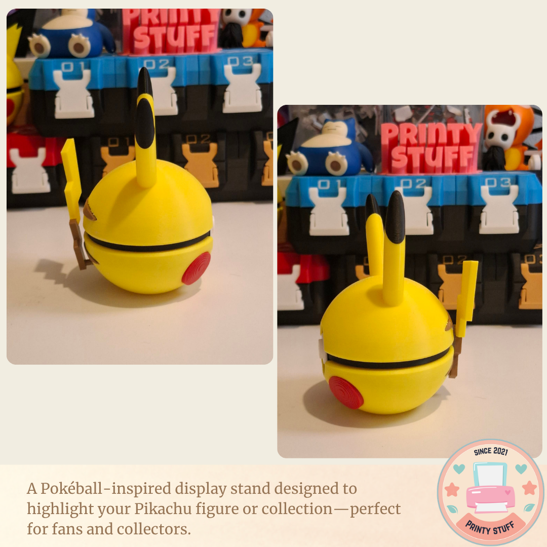 Pikachu Pokémon Pokéball Display