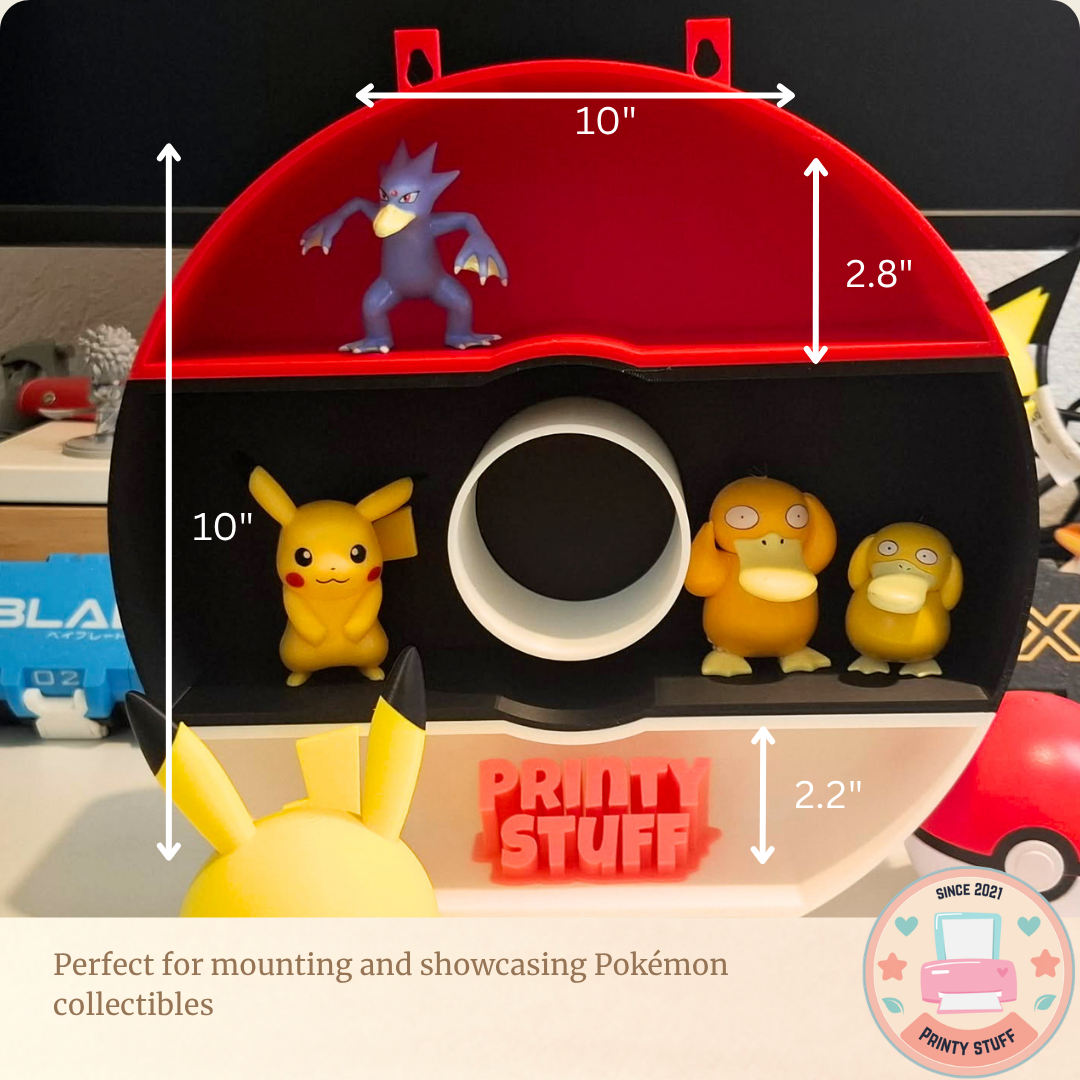 Pokémon Pokéball Round Display Wall Mounted