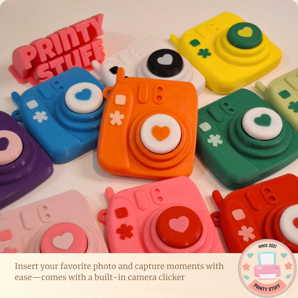 Instax-Polaroid-Inspired Photo Keychain Clickable Camera (Reseller)