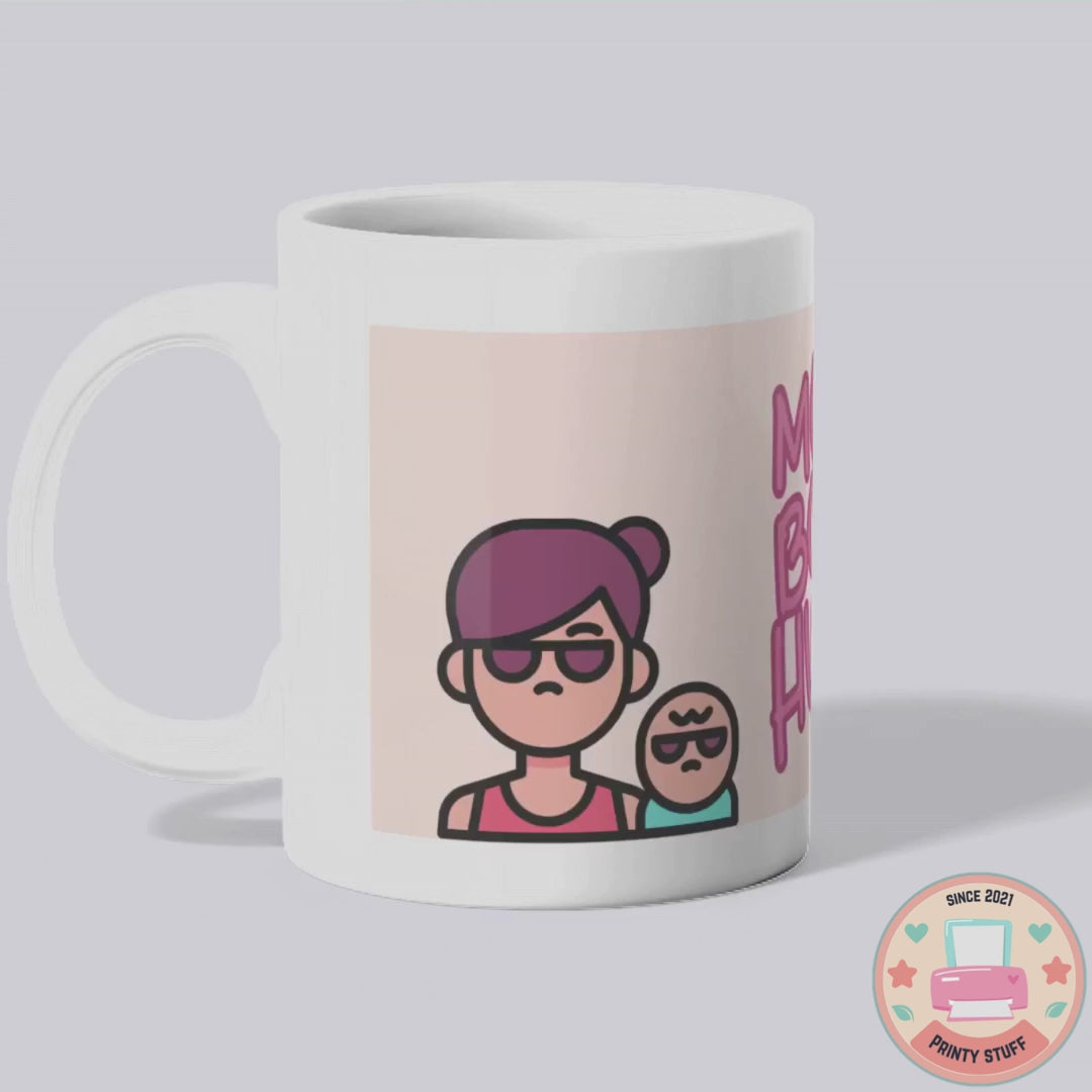 Empowering "Mom Boss Hustle" Mug