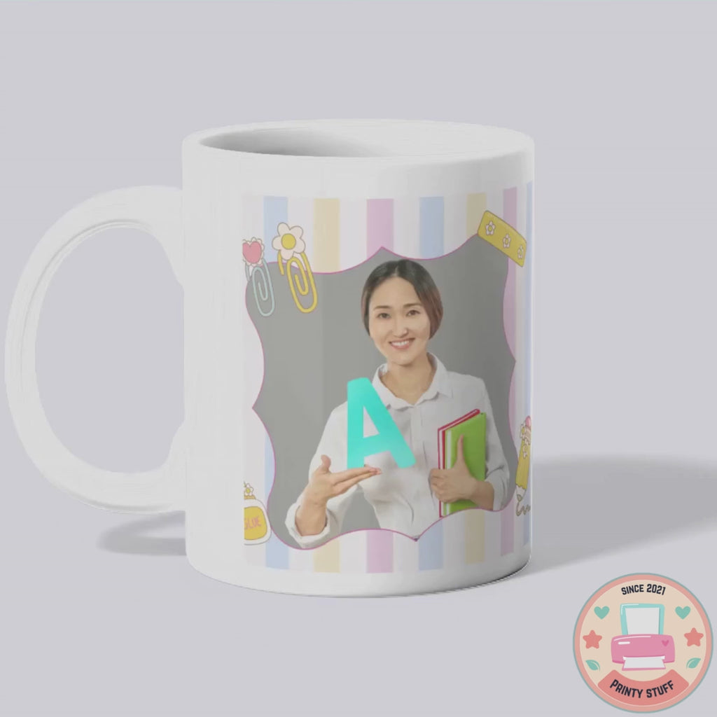 Photo & Name Teacher Coffee Mug