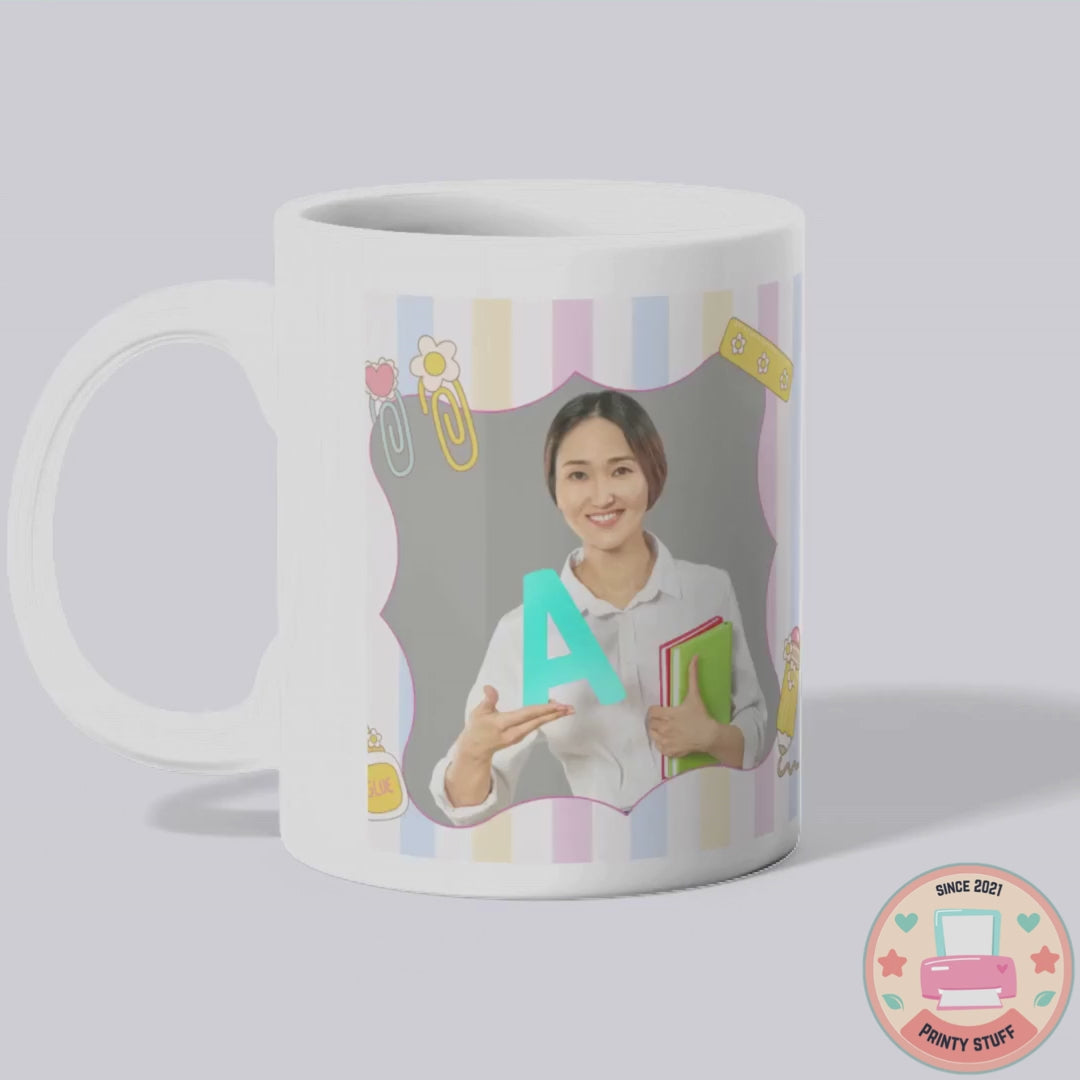 Photo & Name Teacher Coffee Mug