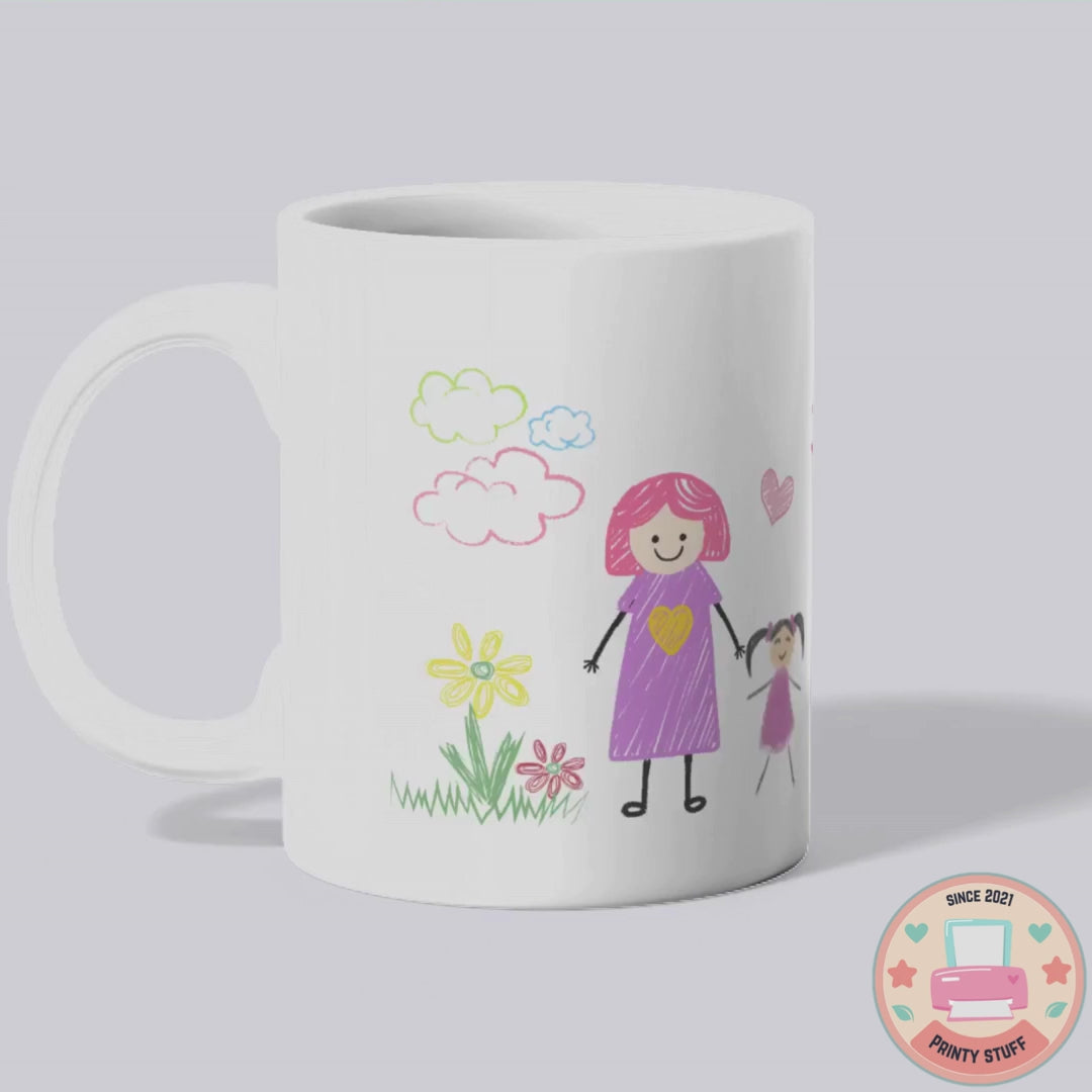 Heartwarming "Happy Mother’s Day" Kids' Art Mug