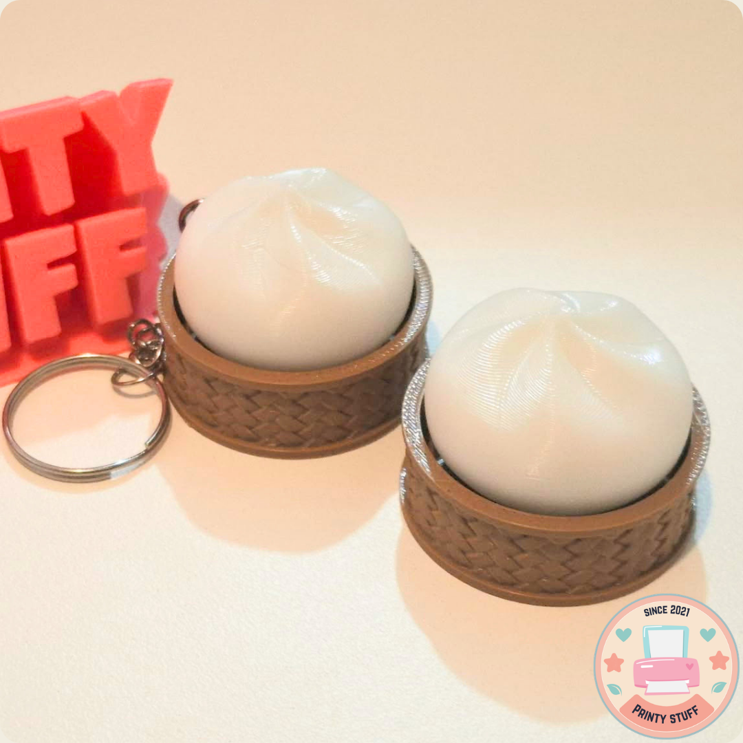 Siopao Clicker Keychain / Steamed Bun