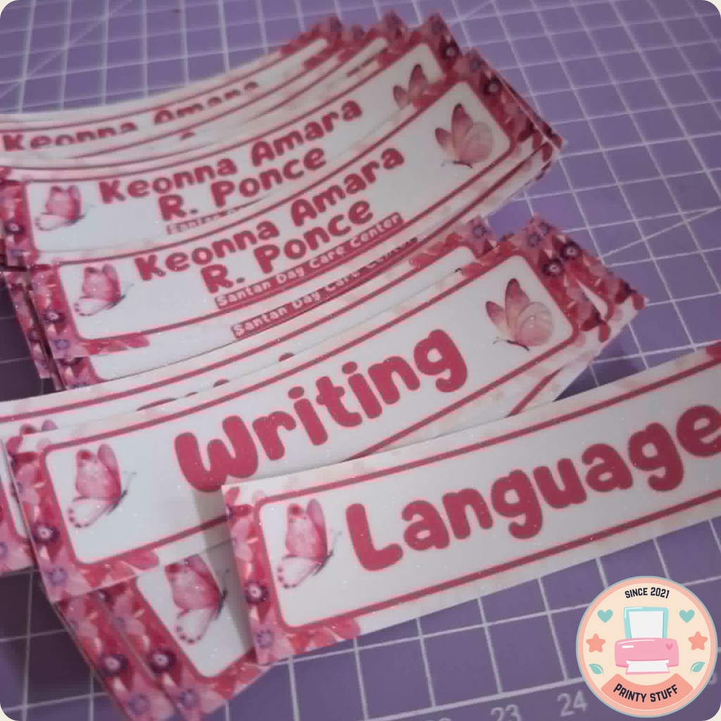 Personalized Notebook Stickers Label