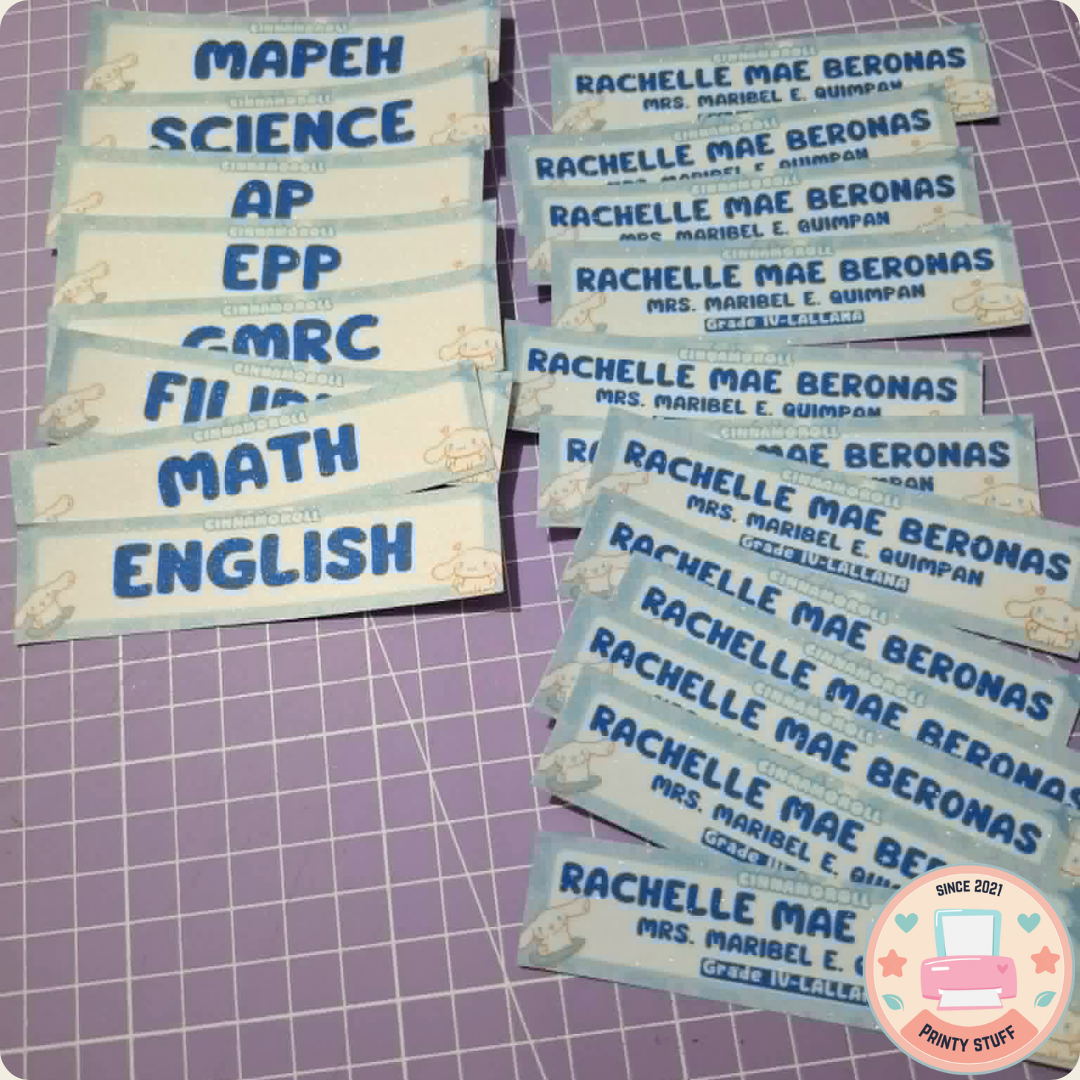 Personalized Notebook Stickers Label