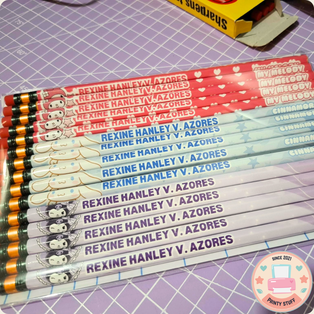 Personalized Pencil Mongol Sticker Character | Standard