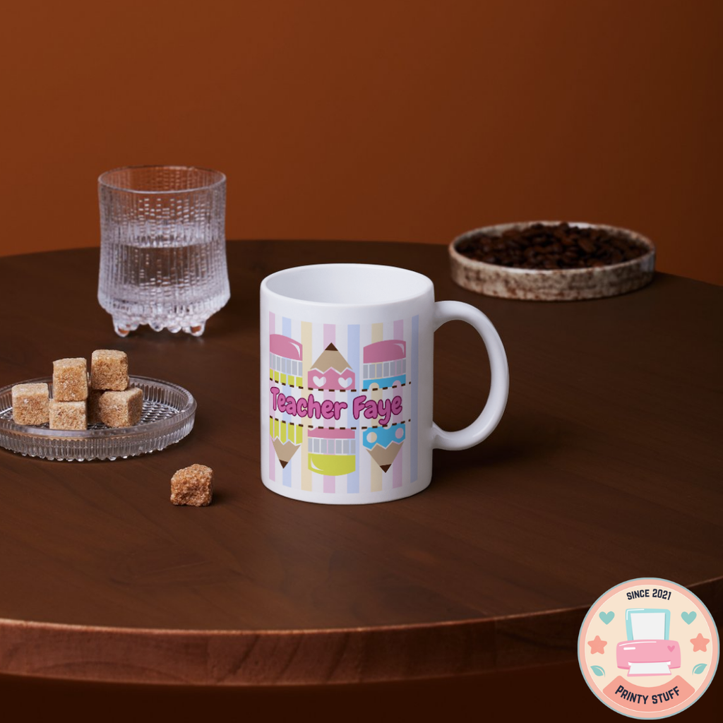 Photo & Name Teacher Coffee Mug